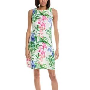 Tommy Bahama Darcy Orchid Grove Sheath Dress In Malibu Peach NWT
